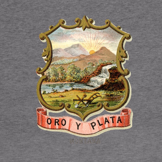 1876 Montana Coat of Arms by historicimage